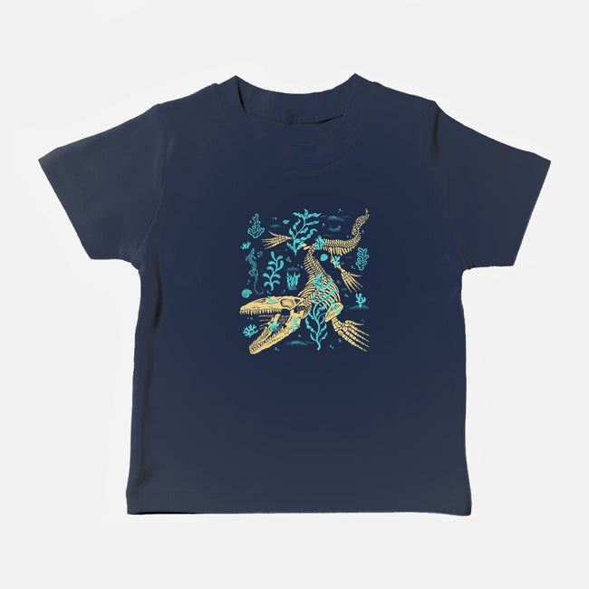 Mosasaurus Fossils-Baby-Basic-Tee-estudiofitas