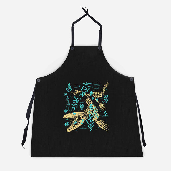 Mosasaurus Fossils-Unisex-Kitchen-Apron-estudiofitas