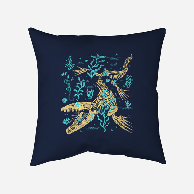 Mosasaurus Fossils-None-Removable Cover-Throw Pillow-estudiofitas