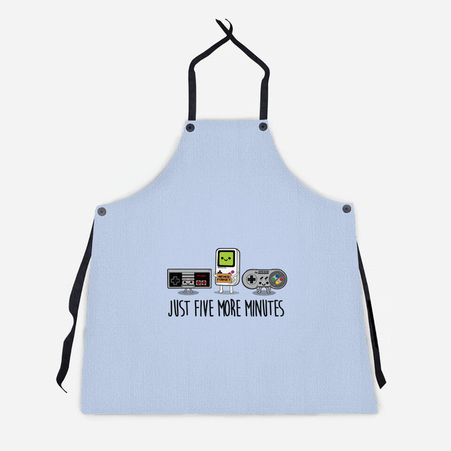 Just Five More Minutes-Unisex-Kitchen-Apron-Melonseta