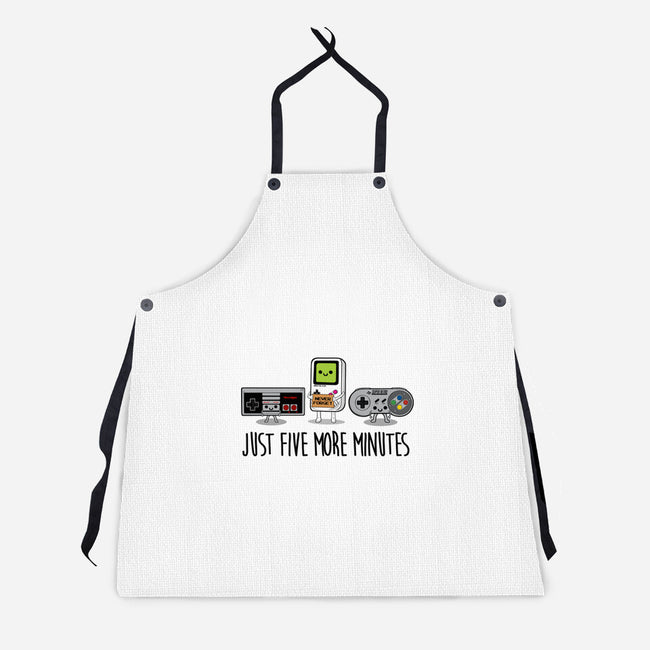 Just Five More Minutes-Unisex-Kitchen-Apron-Melonseta