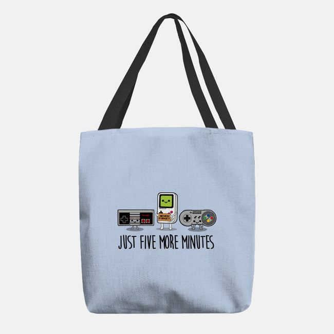 Just Five More Minutes-None-Basic Tote-Bag-Melonseta