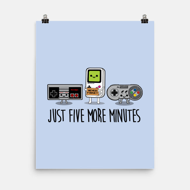 Just Five More Minutes-None-Matte-Poster-Melonseta