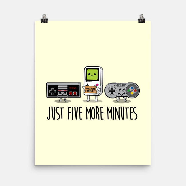 Just Five More Minutes-None-Matte-Poster-Melonseta