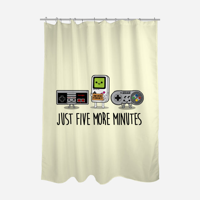 Just Five More Minutes-None-Polyester-Shower Curtain-Melonseta