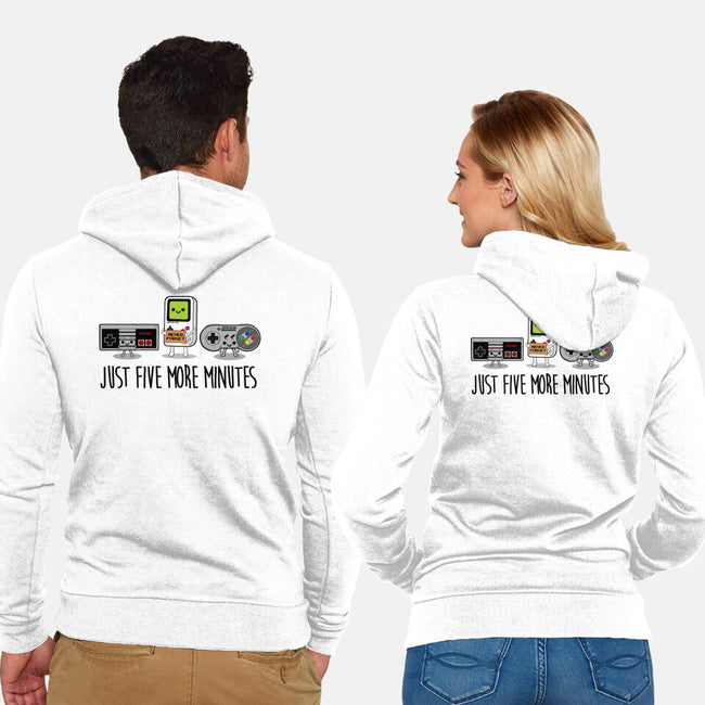 Just Five More Minutes-Unisex-Zip-Up-Sweatshirt-Melonseta