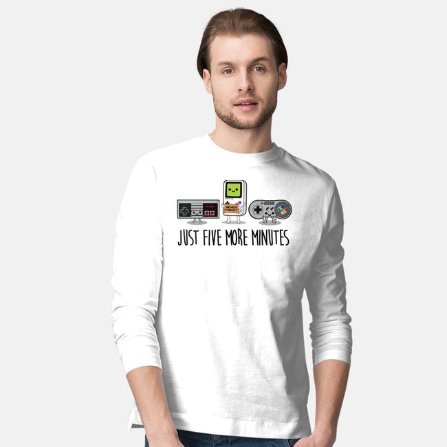 Just Five More Minutes-Mens-Long Sleeved-Tee-Melonseta