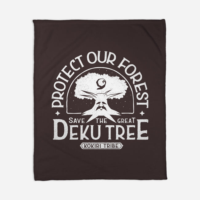 Save Our Forest-None-Fleece-Blanket-demonigote