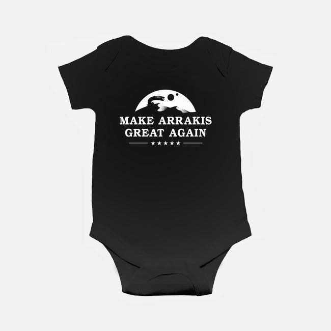 Make Arrakis-Baby-Basic-Onesie-demonigote