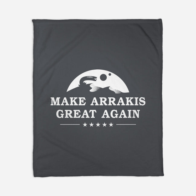 Make Arrakis-None-Fleece-Blanket-demonigote