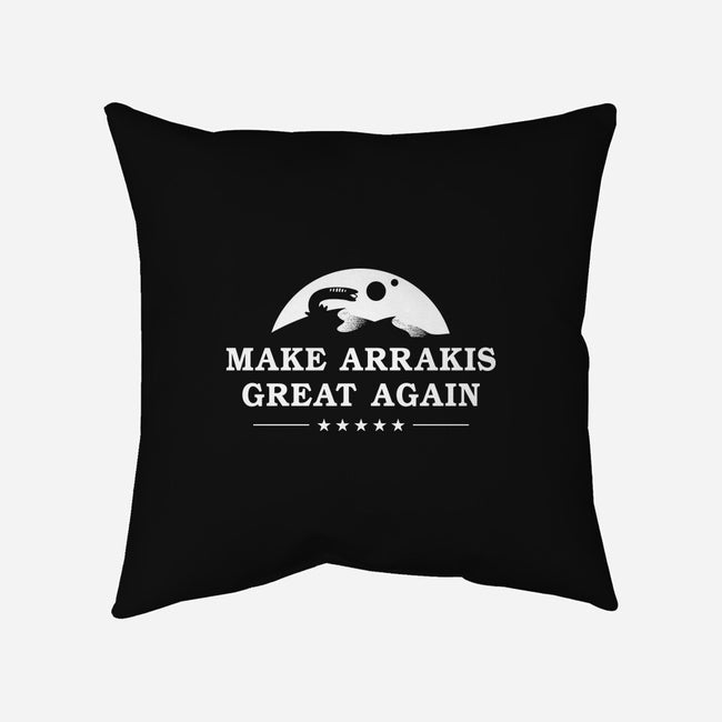 Make Arrakis-None-Removable Cover w Insert-Throw Pillow-demonigote