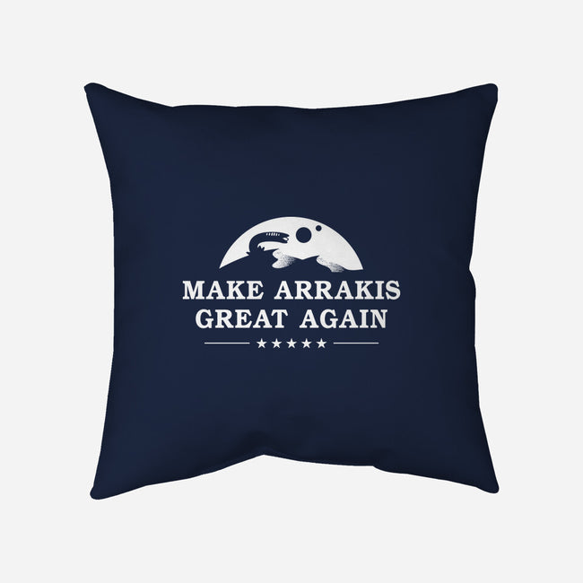 Make Arrakis-None-Removable Cover w Insert-Throw Pillow-demonigote