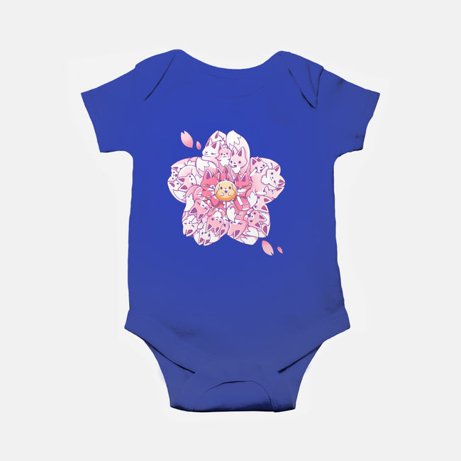 Sakura Foxes-Baby-Basic-Onesie-Vallina84