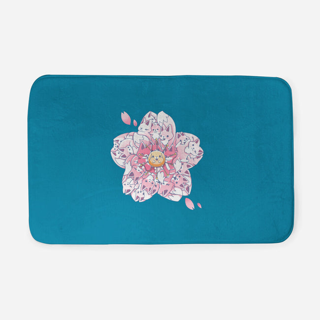 Sakura Foxes-None-Memory Foam-Bath Mat-Vallina84