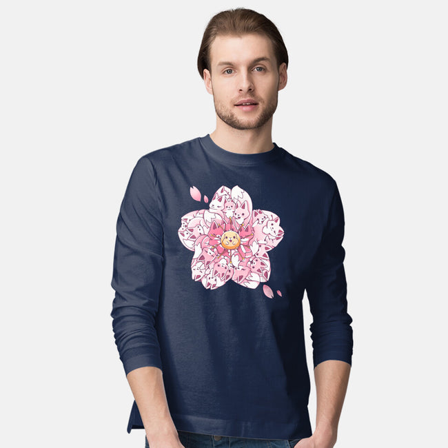 Sakura Foxes-Mens-Long Sleeved-Tee-Vallina84