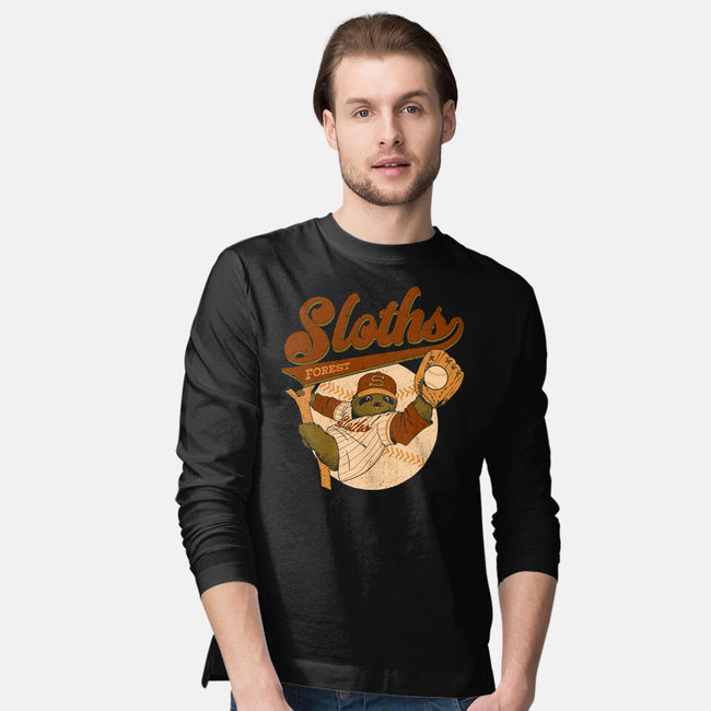 Go Sloths-Mens-Long Sleeved-Tee-Hafaell