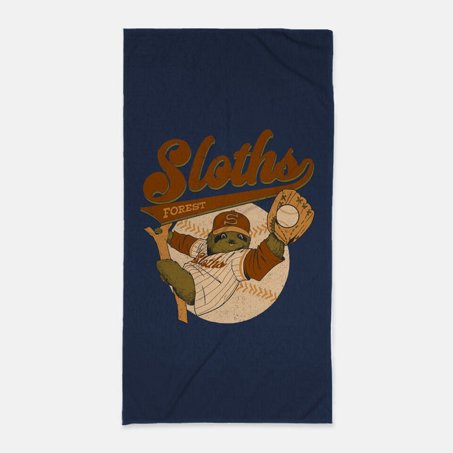 Go Sloths-None-Beach-Towel-Hafaell