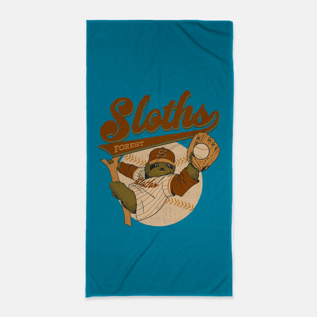 Go Sloths-None-Beach-Towel-Hafaell