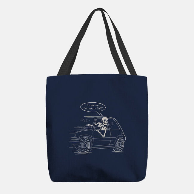 The Way To Hell-None-Basic Tote-Bag-NMdesign