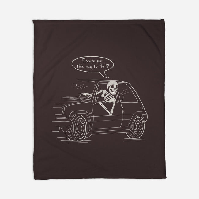 The Way To Hell-None-Fleece-Blanket-NMdesign