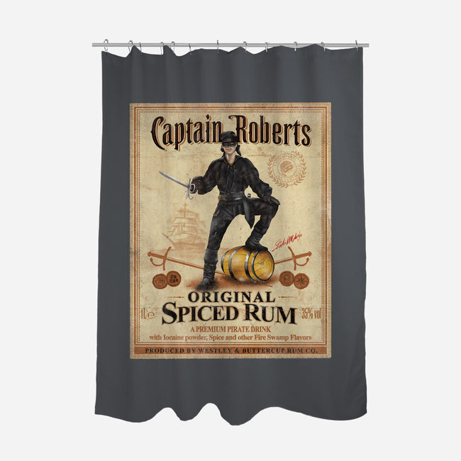 Captain Roberts Spiced Rum-None-Polyester-Shower Curtain-NMdesign