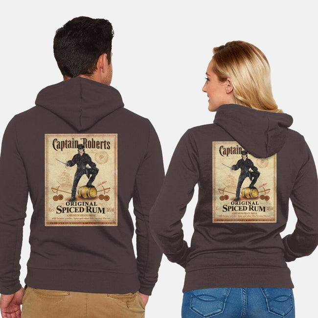 Captain Roberts Spiced Rum-Unisex-Zip-Up-Sweatshirt-NMdesign