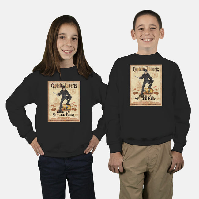 Captain Roberts Spiced Rum-Youth-Crew Neck-Sweatshirt-NMdesign