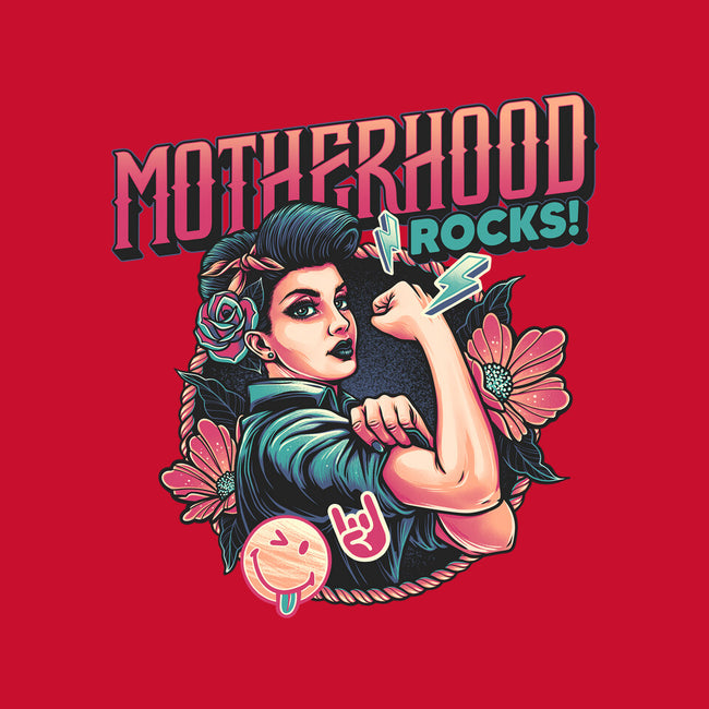 Motherhood Rocks-Baby-Basic-Tee-momma_gorilla