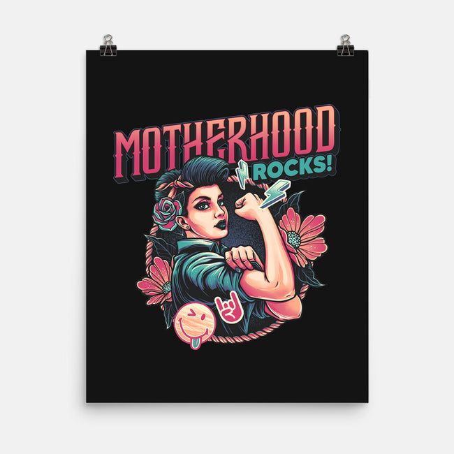 Motherhood Rocks-None-Matte-Poster-momma_gorilla