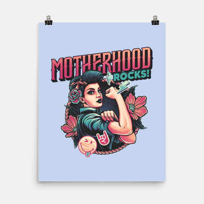 Motherhood Rocks-None-Matte-Poster-momma_gorilla