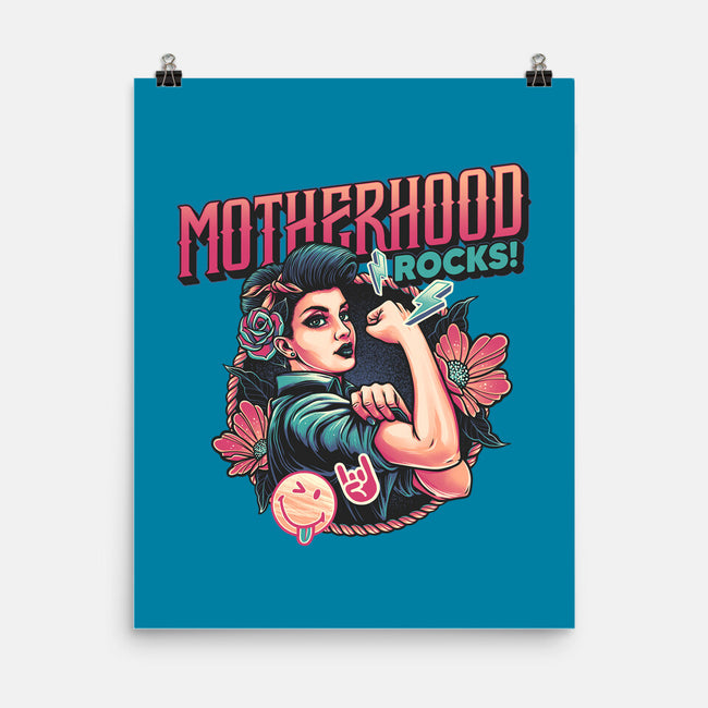 Motherhood Rocks-None-Matte-Poster-momma_gorilla