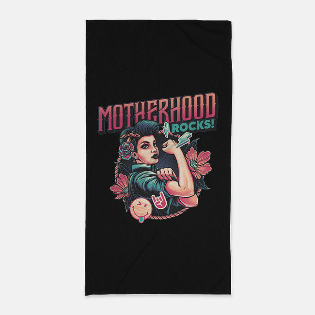 Motherhood Rocks-None-Beach-Towel-momma_gorilla