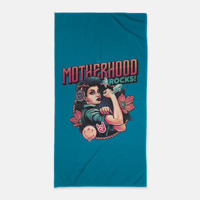 Motherhood Rocks-None-Beach-Towel-momma_gorilla