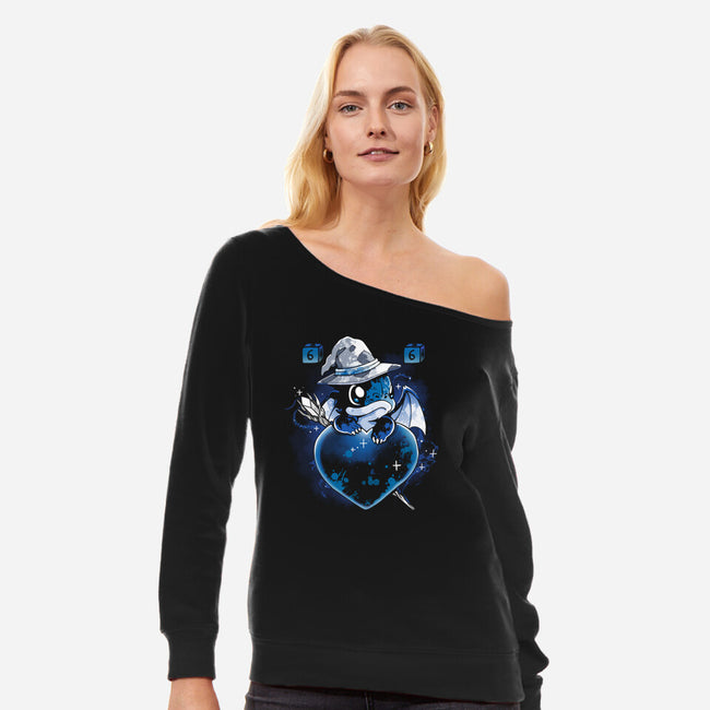 Love Wizard-Womens-Off Shoulder-Sweatshirt-Vallina84