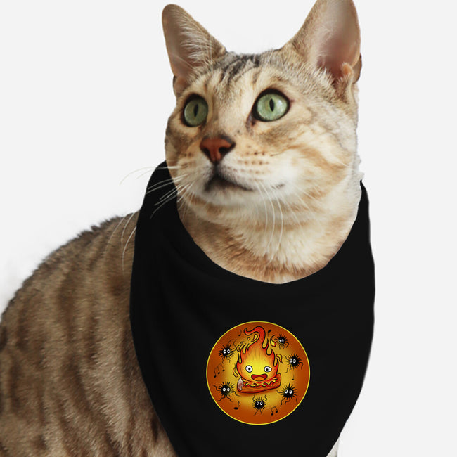 Dance Of Fire-Cat-Bandana-Pet Collar-nickzzarto