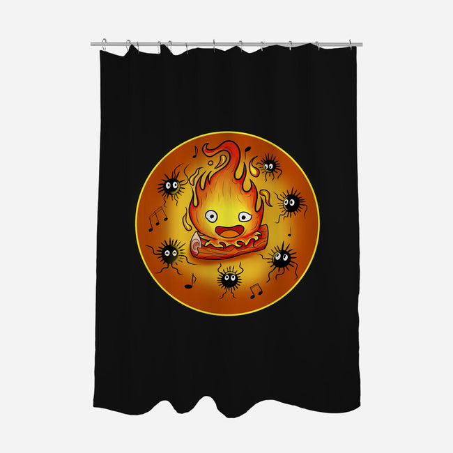 Dance Of Fire-None-Polyester-Shower Curtain-nickzzarto