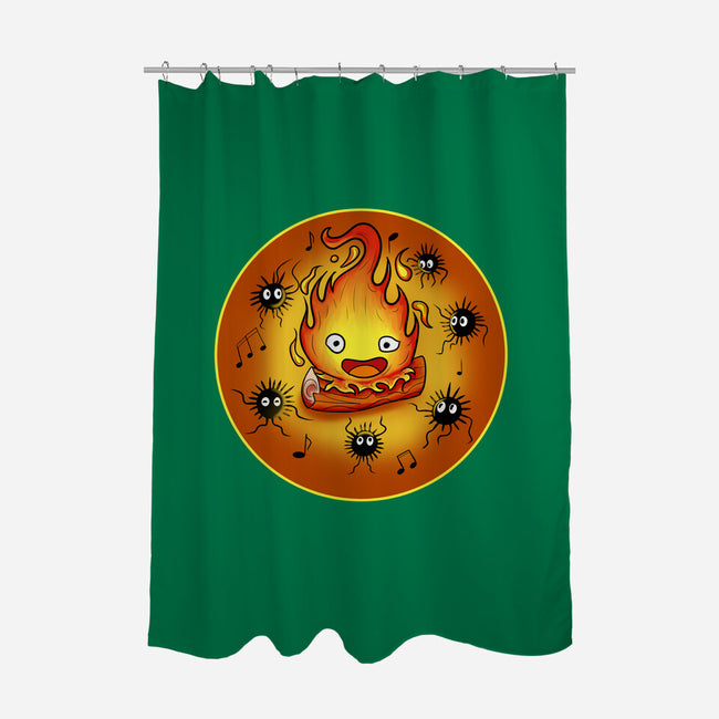 Dance Of Fire-None-Polyester-Shower Curtain-nickzzarto