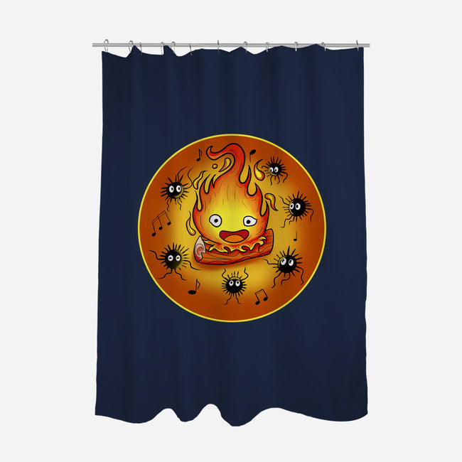 Dance Of Fire-None-Polyester-Shower Curtain-nickzzarto