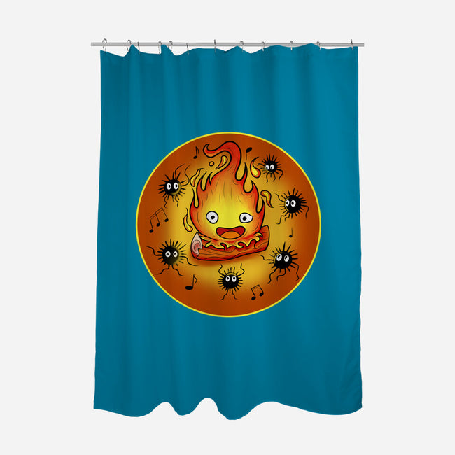 Dance Of Fire-None-Polyester-Shower Curtain-nickzzarto