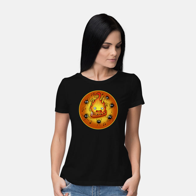 Dance Of Fire-Womens-Basic-Tee-nickzzarto