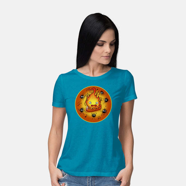 Dance Of Fire-Womens-Basic-Tee-nickzzarto