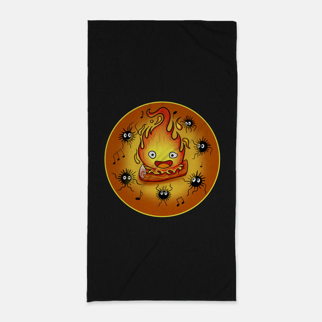 Dance Of Fire-None-Beach-Towel-nickzzarto