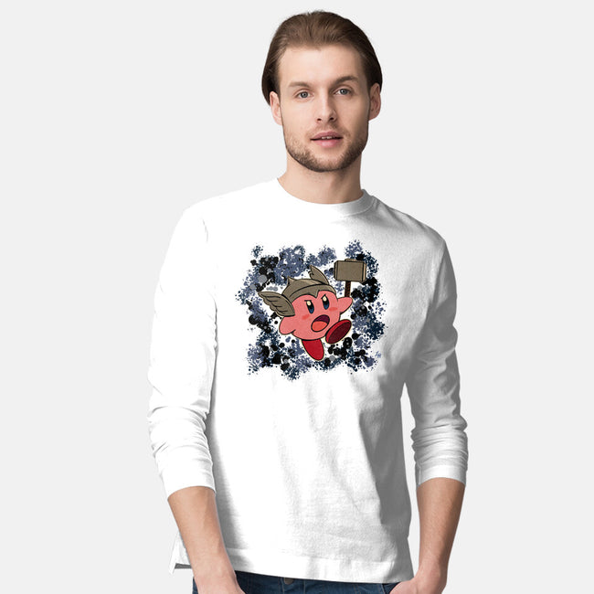 Kirby Krackle-Mens-Long Sleeved-Tee-ligerlillie