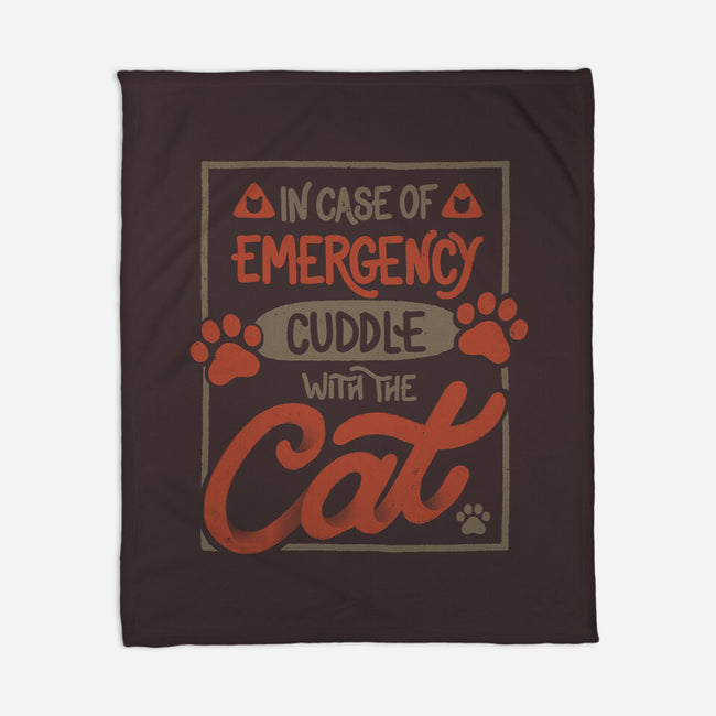 Cuddle With The Cat-None-Fleece-Blanket-tobefonseca