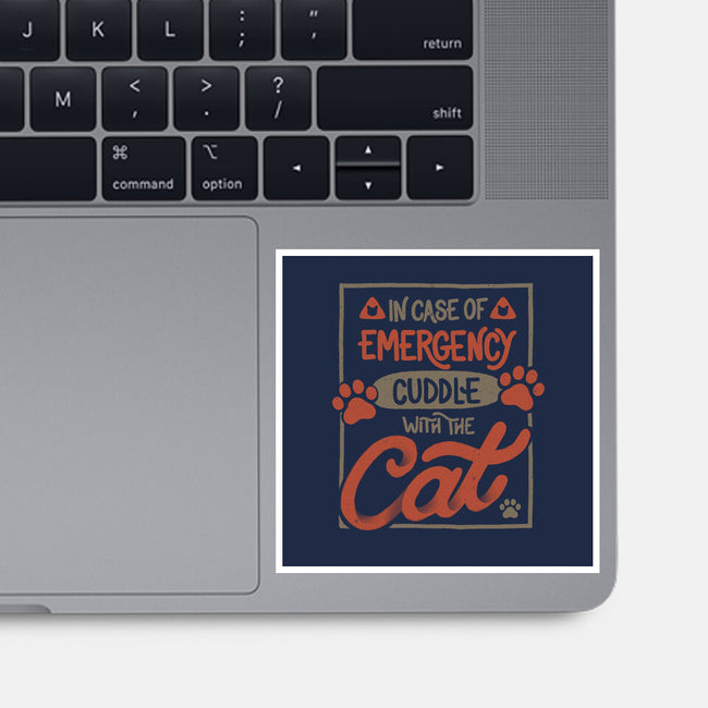 Cuddle With The Cat-None-Glossy-Sticker-tobefonseca