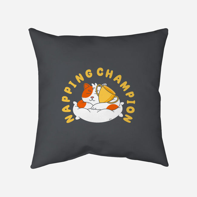 Napping Champion-None-Removable Cover-Throw Pillow-Tri haryadi