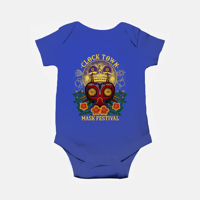 Clock Town Mask Festival-Baby-Basic-Onesie-rmatix