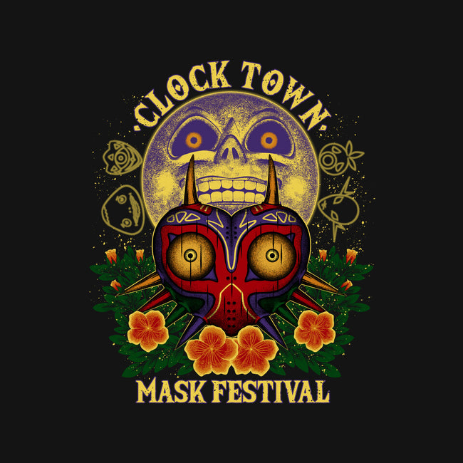 Clock Town Mask Festival-Womens-Off Shoulder-Tee-rmatix