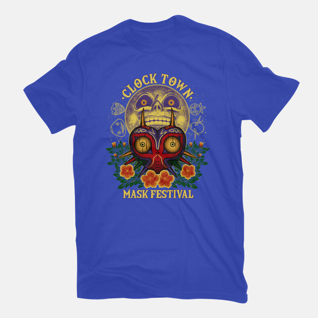 Clock Town Mask Festival-Womens-Fitted-Tee-rmatix