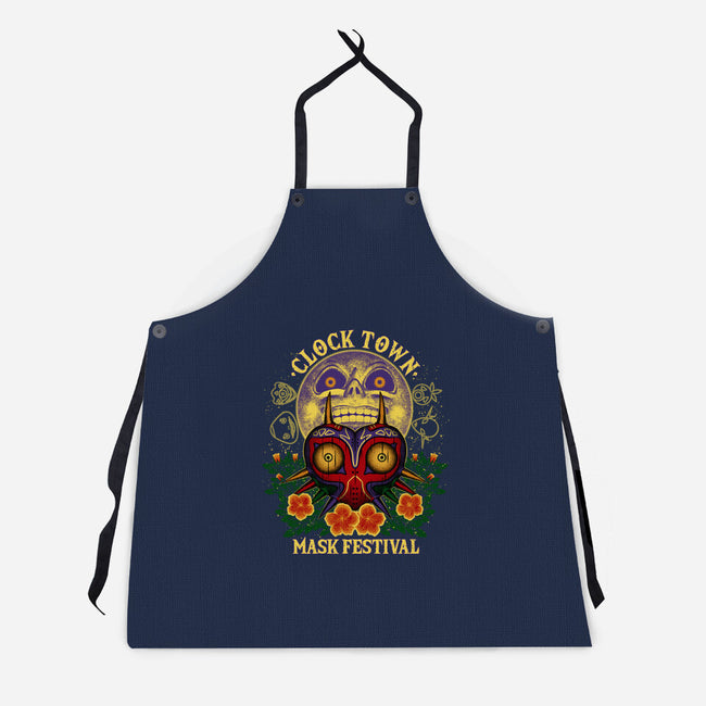 Clock Town Mask Festival-Unisex-Kitchen-Apron-rmatix